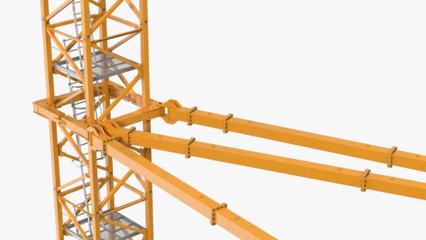 Tower Crane with Concrete Bucket