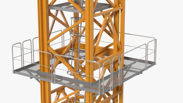 Tower Crane with Concrete Bucket