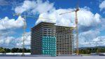 Tower Crane with Concrete Bucket