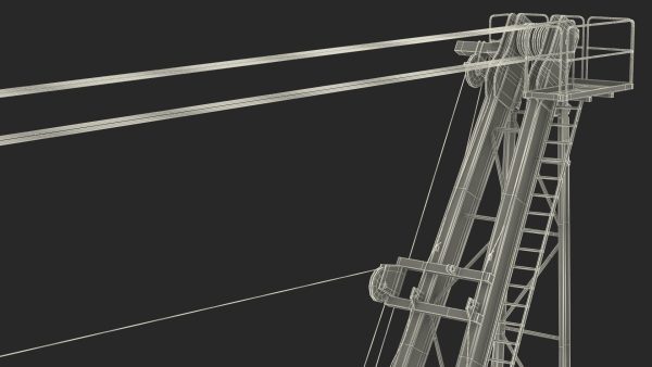Tower Crane with Concrete Bucket