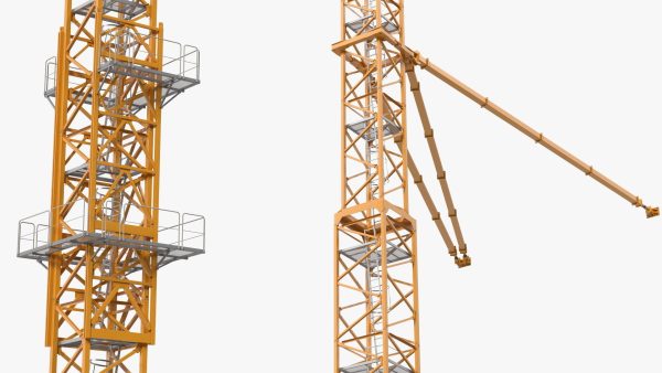 Tower Crane with Concrete Bucket