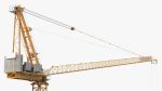 Tower Crane with Concrete Bucket