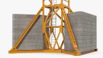 Tower Crane with Concrete Bucket