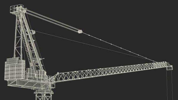 Tower Crane with Concrete Bucket