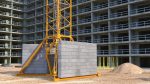 Tower Crane with Concrete Bucket