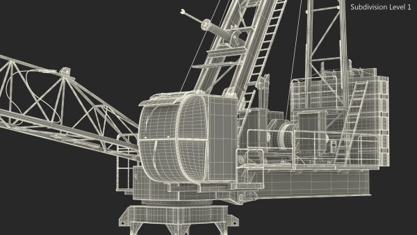 Tower Crane with Concrete Bucket