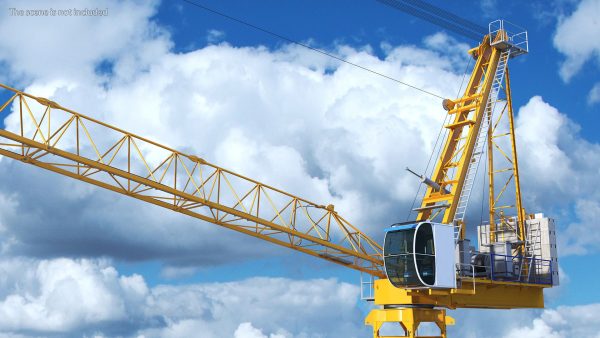 Tower Crane with Concrete Bucket