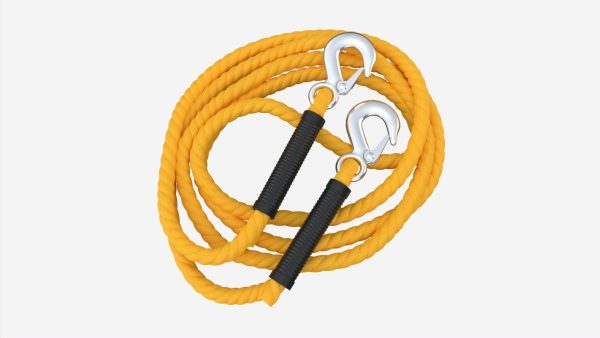 Towing Rope With Metal Hooks