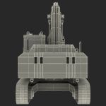 Tracked Excavator Komatsu Rigged