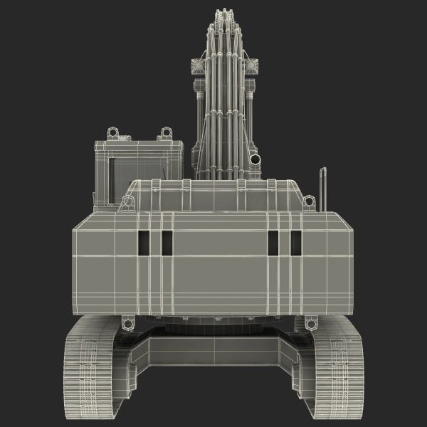 Tracked Excavator Komatsu Rigged