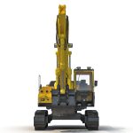 Tracked Excavator Komatsu Rigged