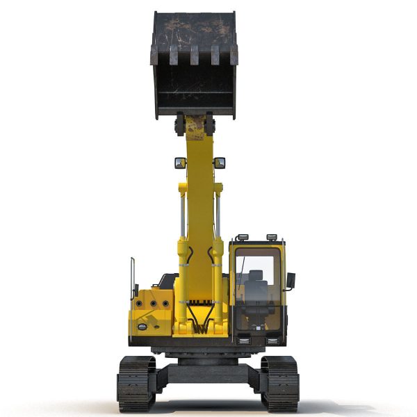 Tracked Excavator Komatsu Rigged
