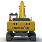 Tracked Excavator Komatsu Rigged