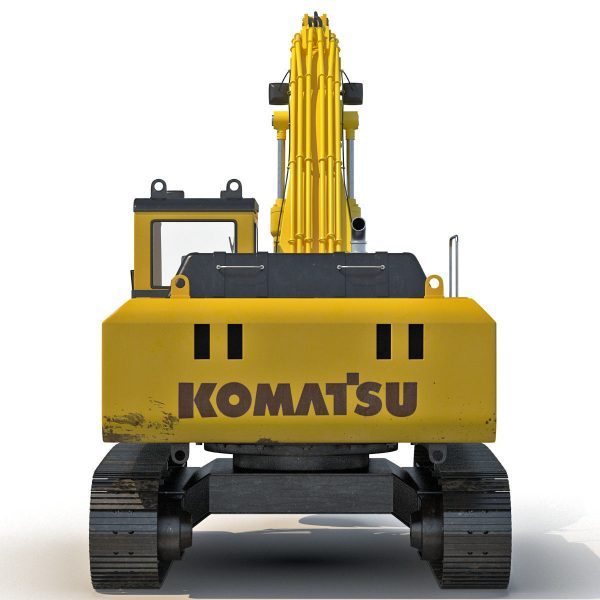 Tracked Excavator Komatsu Rigged