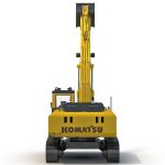Tracked Excavator Komatsu Rigged