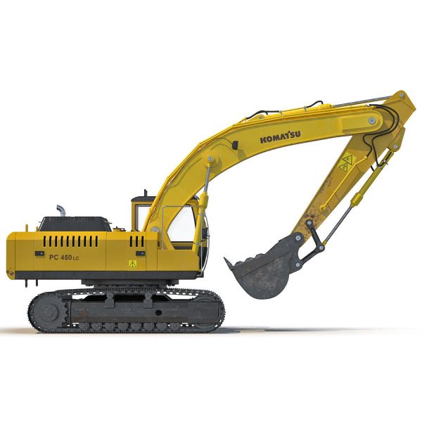 Tracked Excavator Komatsu Rigged