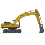 Tracked Excavator Komatsu Rigged
