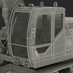 Tracked Excavator Komatsu Rigged