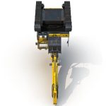 Tracked Excavator Komatsu Rigged