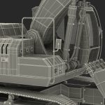 Tracked Excavator Komatsu Rigged