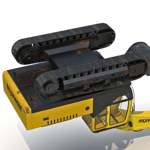 Tracked Excavator Komatsu Rigged