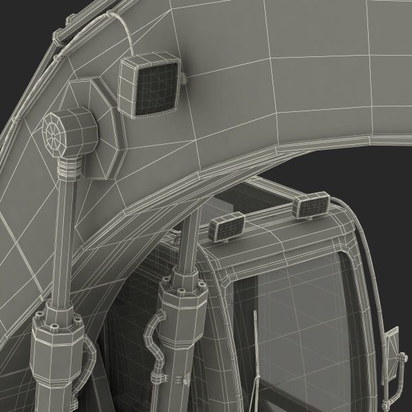 Tracked Excavator Komatsu Rigged