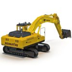 Tracked Excavator Komatsu Rigged