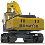 Tracked Excavator Komatsu Rigged