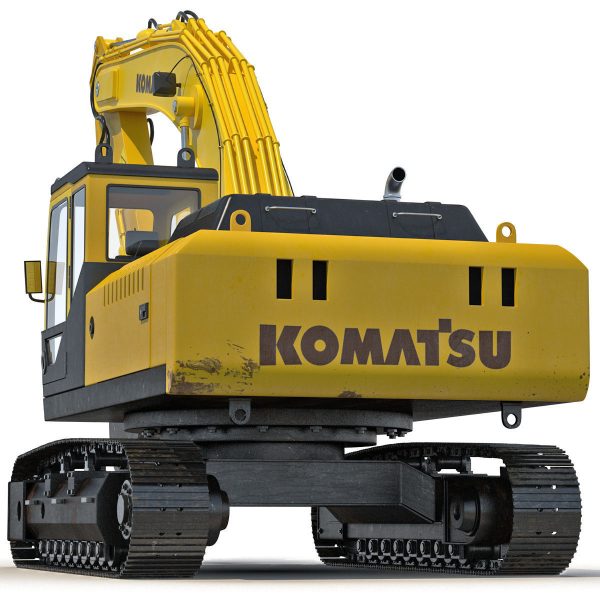 Tracked Excavator Komatsu Rigged