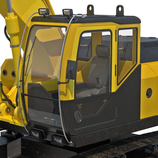 Tracked Excavator Komatsu Rigged