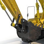 Tracked Excavator Komatsu Rigged