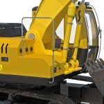 Tracked Excavator Komatsu Rigged