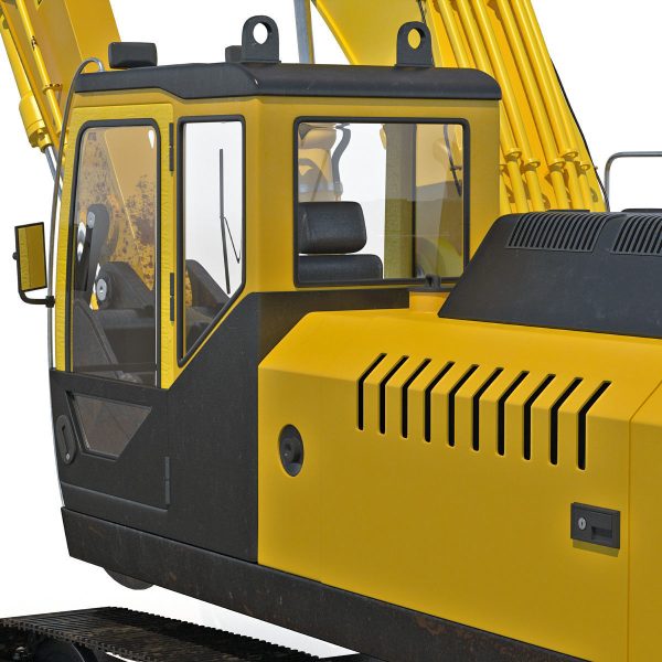 Tracked Excavator Komatsu Rigged