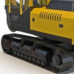 Tracked Excavator Komatsu Rigged