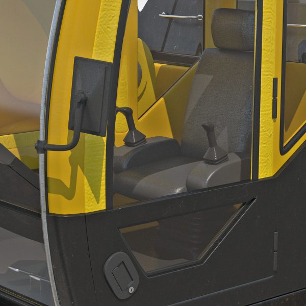 Tracked Excavator Komatsu Rigged