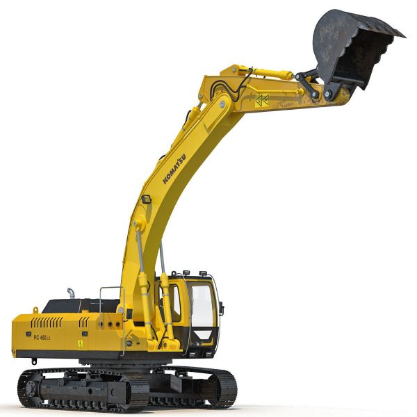 Tracked Excavator Komatsu Rigged