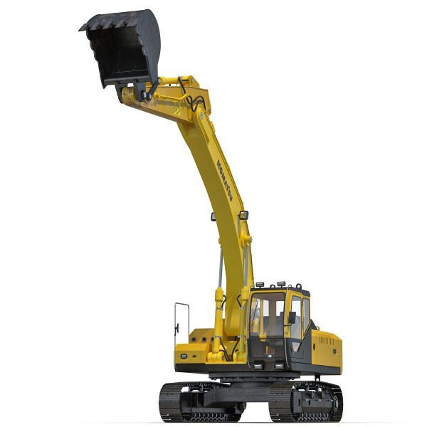 Tracked Excavator Komatsu Rigged