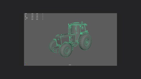 Tractor 3D Model 001
