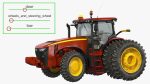 Tractor Dual Wheels Rigged