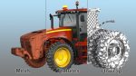 Tractor Dual Wheels Rigged