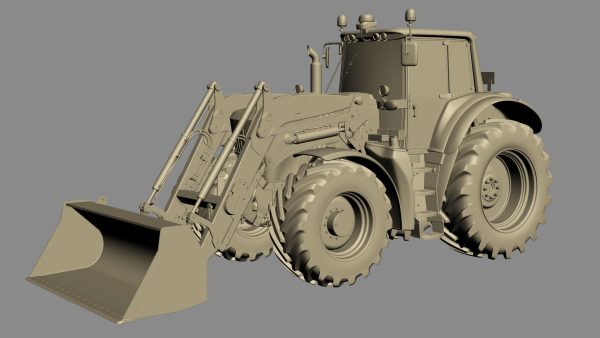 Tractor John Deere 6195M Utility with Loader