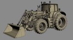 Tractor John Deere 6195M Utility with Loader