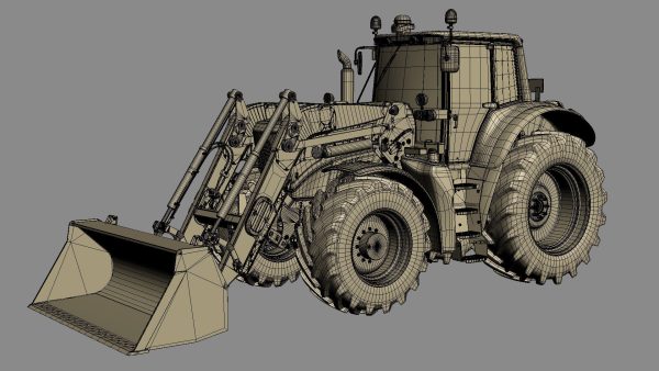 Tractor John Deere 6195M Utility with Loader