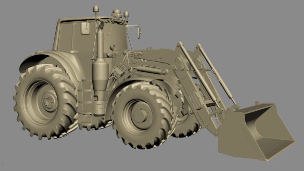 Tractor John Deere 6195M Utility with Loader