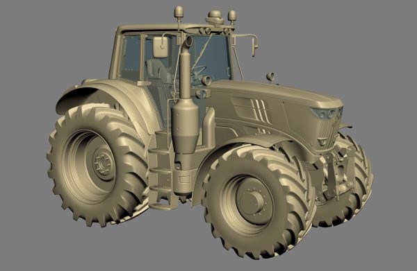 Tractor John Deere 6195M Utility with Loader