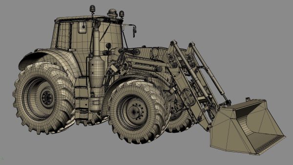 Tractor John Deere 6195M Utility with Loader