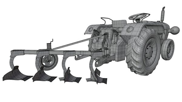 Tractor Plougher