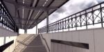 Train platform 3D model