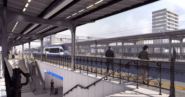 Train platform 3D model