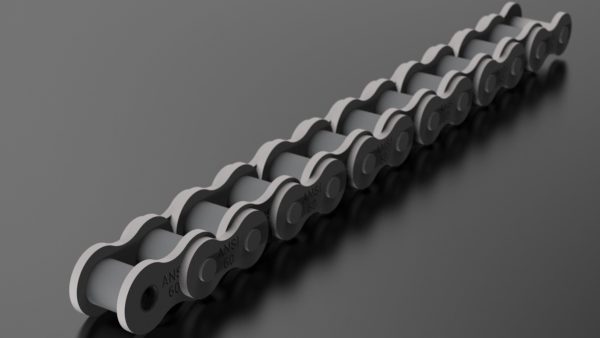TRANSMISSION CHAIN AND GEAR ASSEMBLY - STANDARD ROLLER - ANSI 60